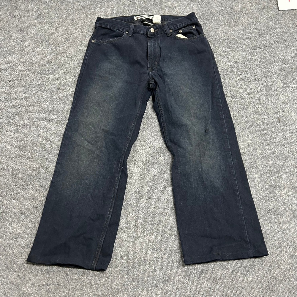 Harley-Davidson Jeans Mens Size 32 Dark Wash Denim Biker Straight 99028N-10VM
